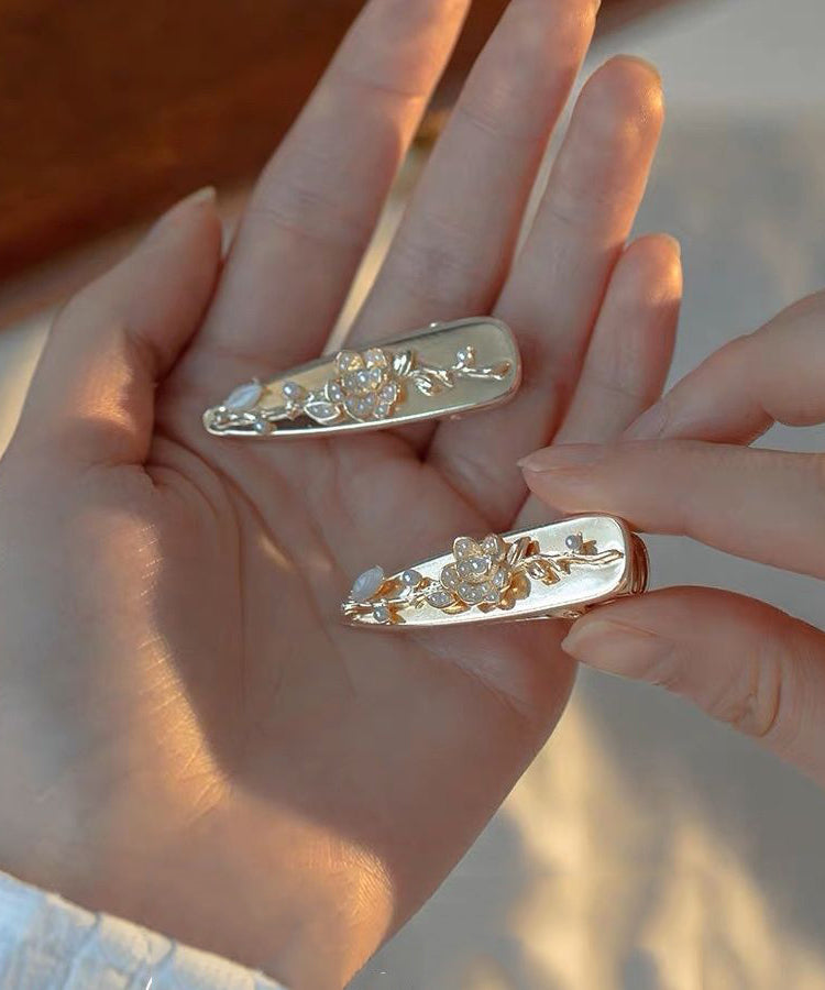 Épingle à cheveux fantaisie en perles dorées et cuivrées - Urbann-Vibe