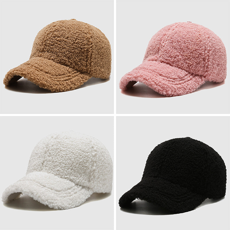 Plush vegan fur soft cap in cloudlike comfort style, cozy winter beanie with luxurious warm texture