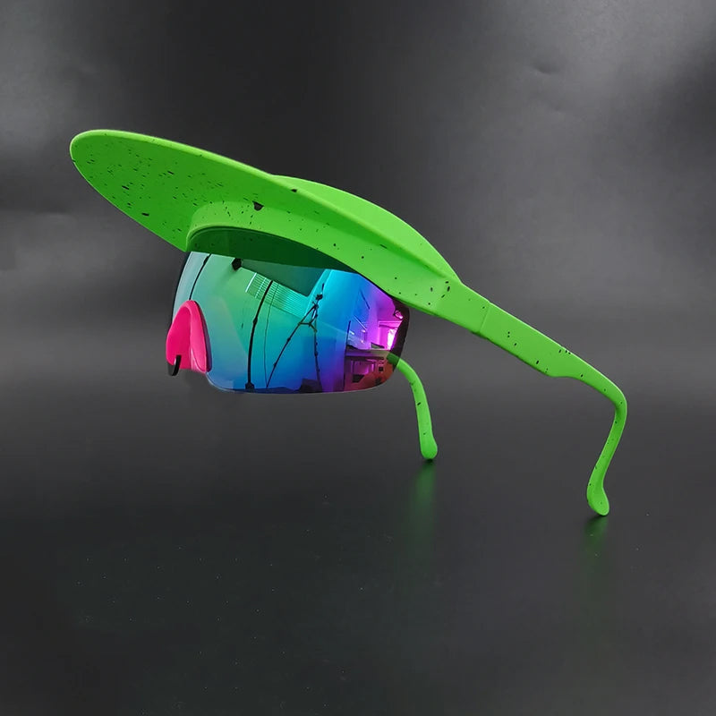 Nytron Shield cycling sunglasses UV protection anti-glare polycarbonate lenses vibrant sport wrap style