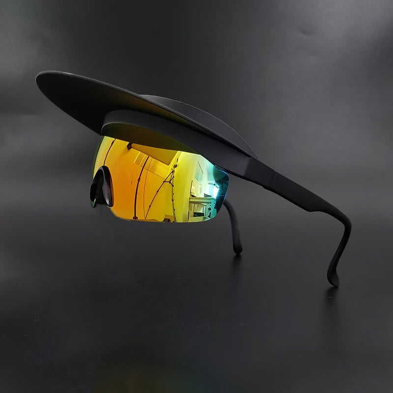 Nytron Shield cycling sunglasses UV protection anti-glare polycarbonate lenses vibrant sport wrap design