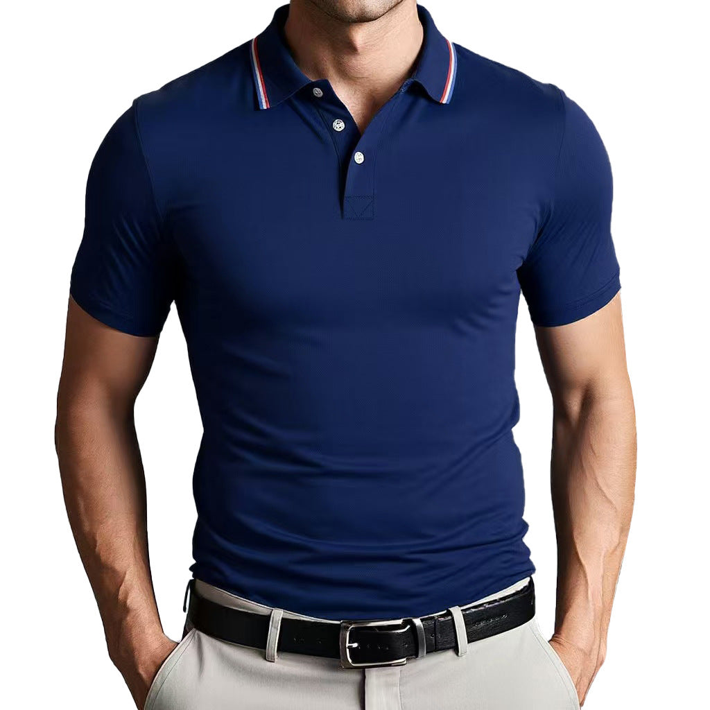 Unisex slim fit polo shirt breathable lightweight cotton blend with Nordic-inspired versatile design