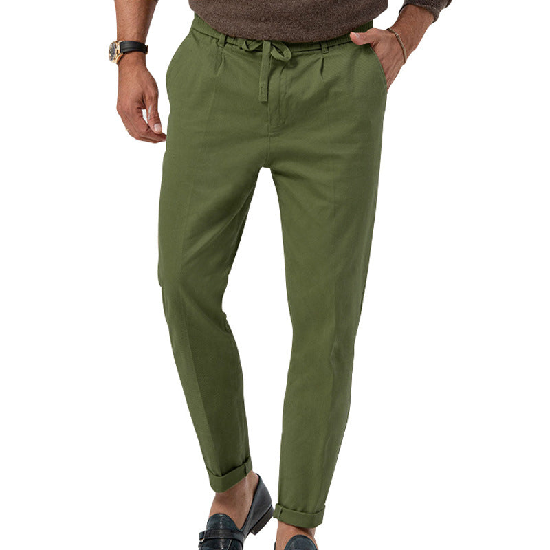 Nash men's relaxed fit casual pants with elastic waistband, breathable fabric for all-day comfort