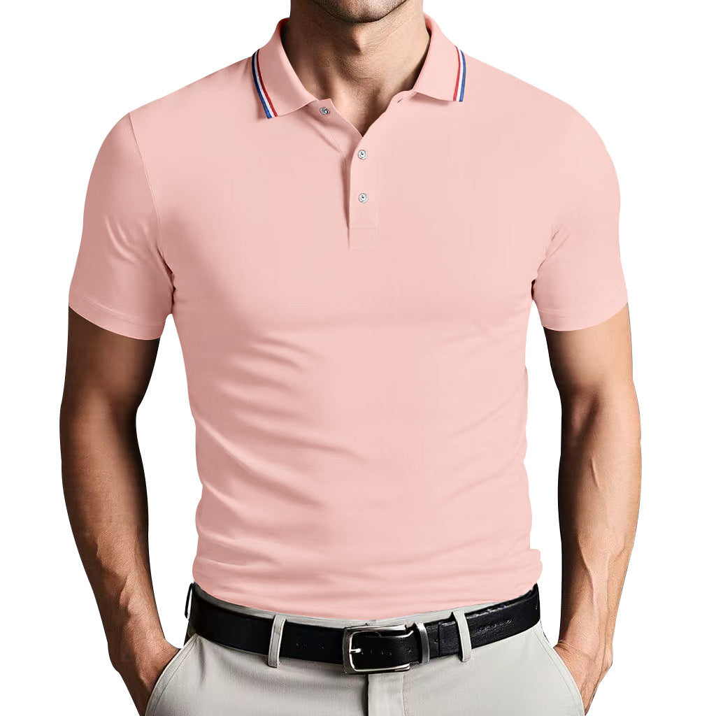 Unisex slim fit polo shirt lightweight breathable cotton blend with Nordic-inspired clean design