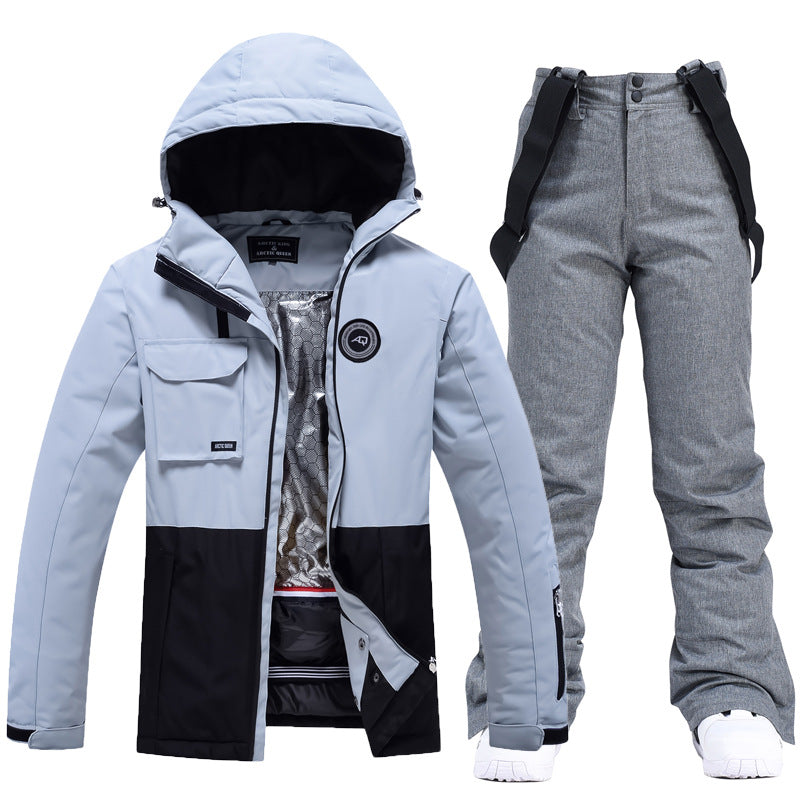 Women's two-piece ski suit in tailored fit, water-resistant windproof jacket and pants for slopes