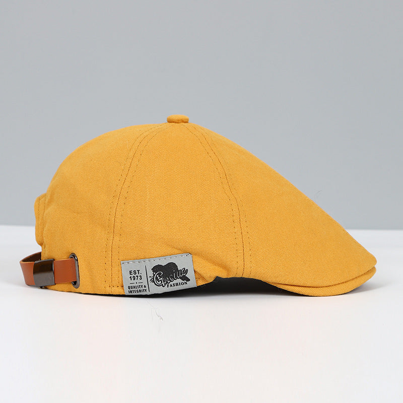 Women's premium cotton visor cap, chic adjustable design for all-season sun protection