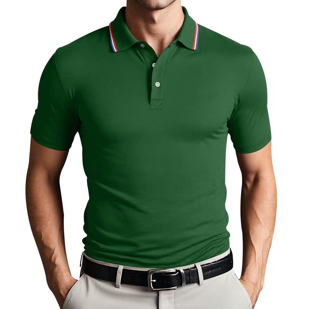 Urbann-Vibe unisex slim fit polo shirt breathable lightweight cotton blend Nordic flair versatile top