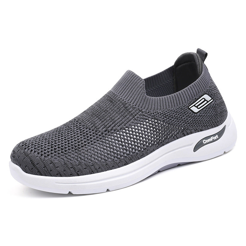 Men's slip-on shoes breathable mesh lightweight comfort fit minimalist silhouette all-day wear