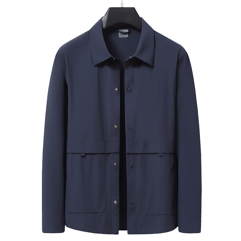 Ascot Shell lightweight packable windbreaker jacket water-resistant breathable nylon with collared silhouette