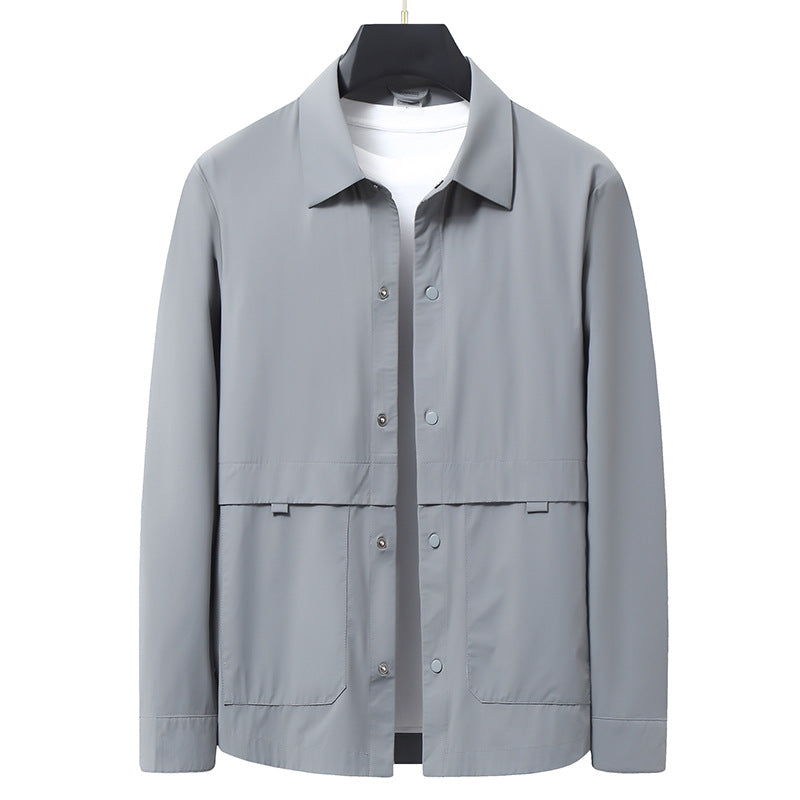 Ascot Shell lightweight nylon windbreaker jacket water-resistant packable travel-ready classic collar