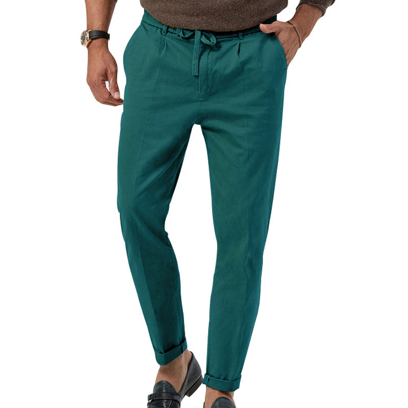 Nash men's relaxed fit casual pants with elastic waistband, breathable fabric for all-day comfort