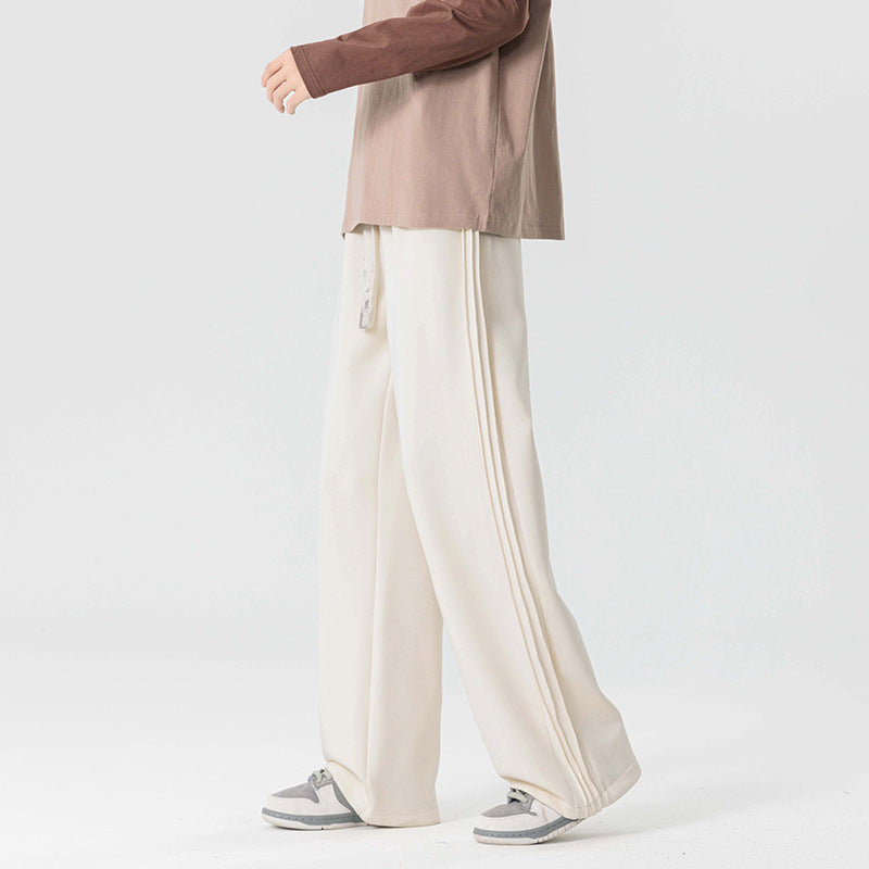 Unisex relaxed-fit cotton blend sweatpants with hemmed bottoms for lounge-to-street wear