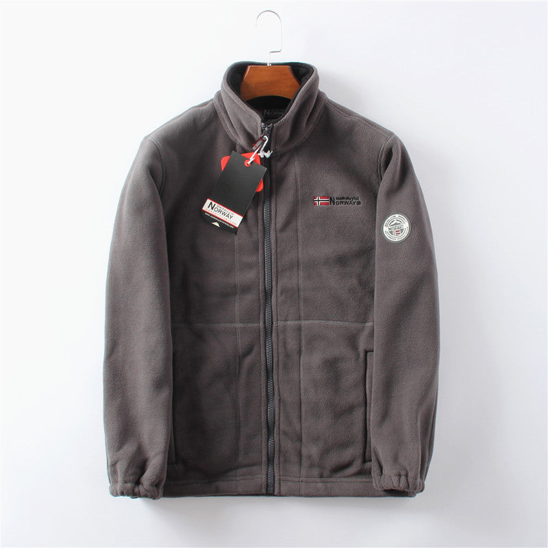 Norway fleece vest windproof water-repellent outdoor gilet with 360-degree thermal protection