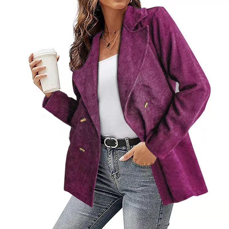 Beige double-breasted trench coat lightweight notched collar casual minimalist everyday outerwear