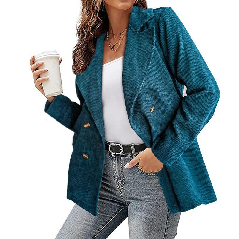 Beige double-breasted trench coat lightweight notched collar casual minimalist silhouette everyday wear