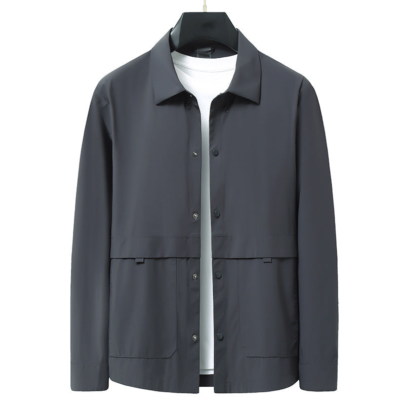 Ascot Shell lightweight packable windbreaker jacket water-resistant breathable nylon classic collar