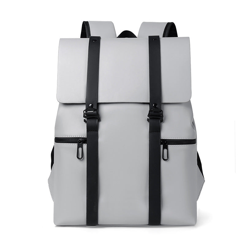 EliteEase executive PU leather laptop backpack lightweight waterproof travel business professional spacious
