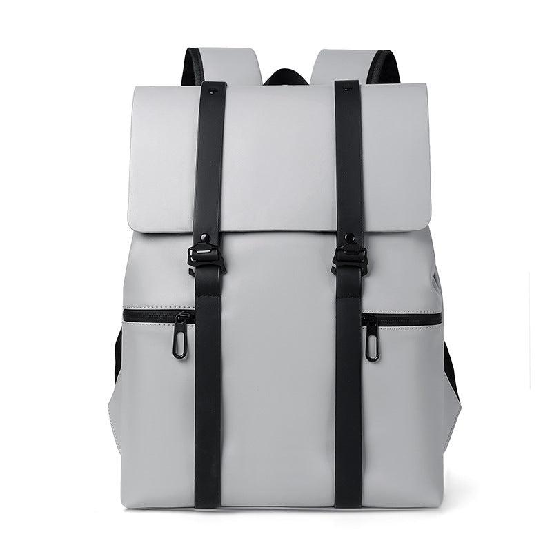 EliteEase executive PU leather laptop backpack lightweight waterproof travel business professional spacious