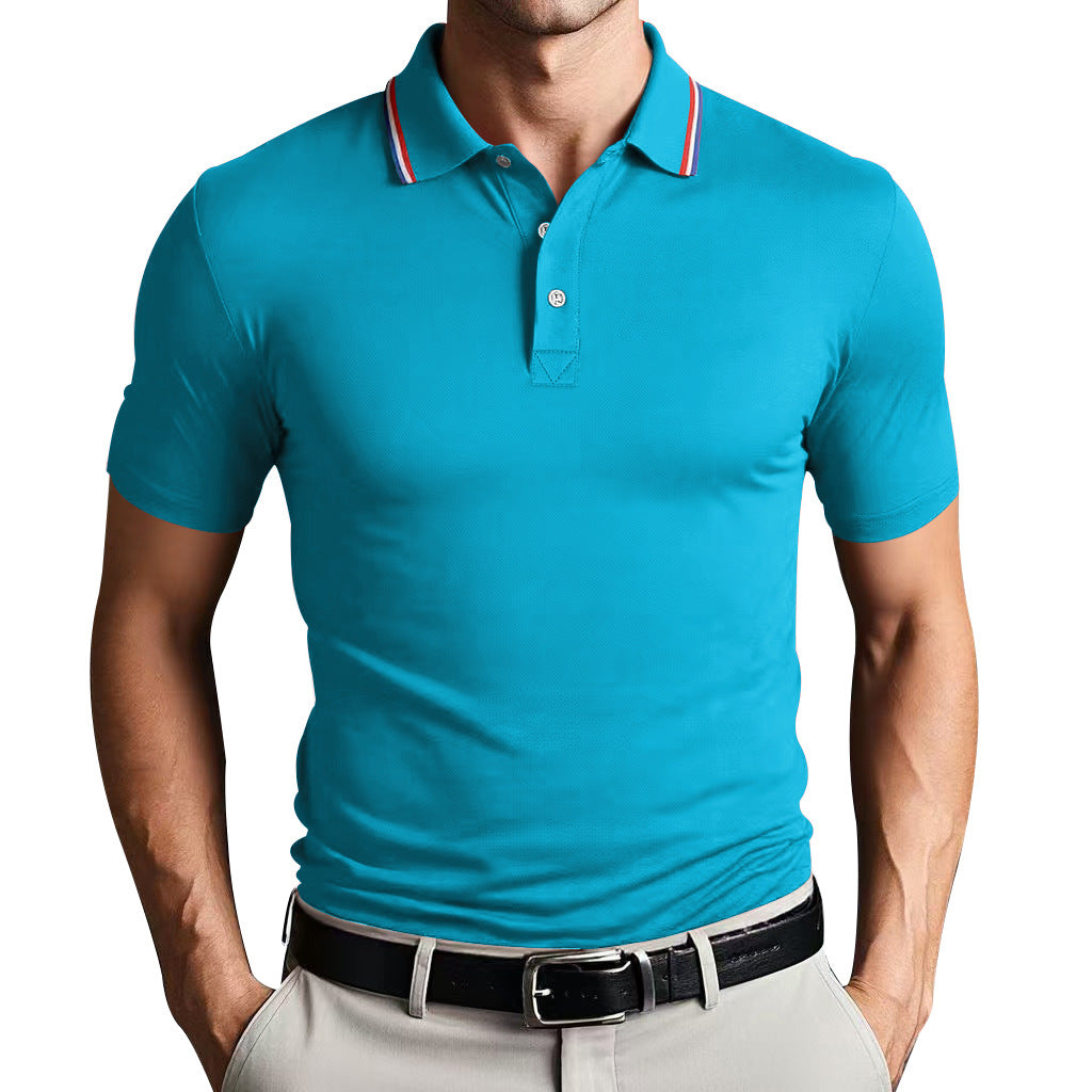 Unisex slim fit polo shirt lightweight breathable cotton blend with Nordic-inspired clean design