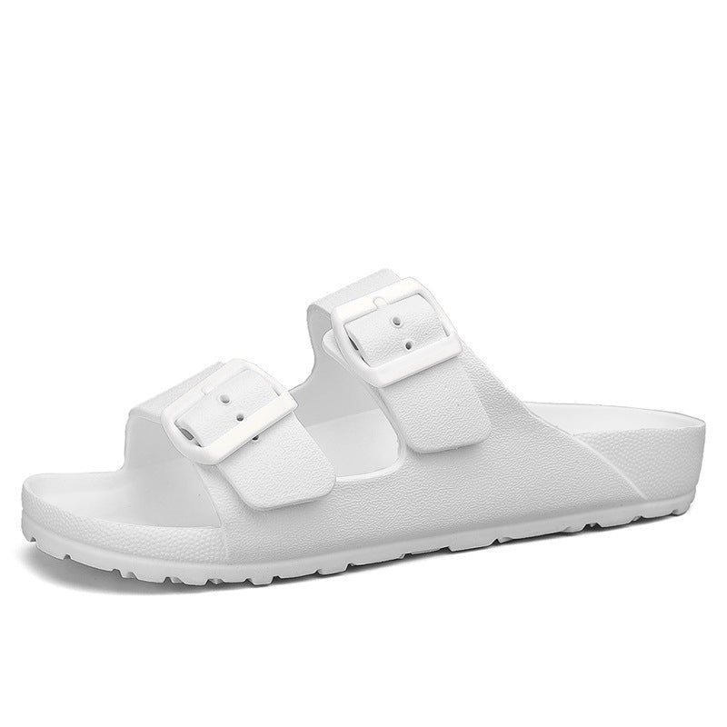 Men's active open-toe sandals with adjustable buckles, thick cushioned sole, and secure fit