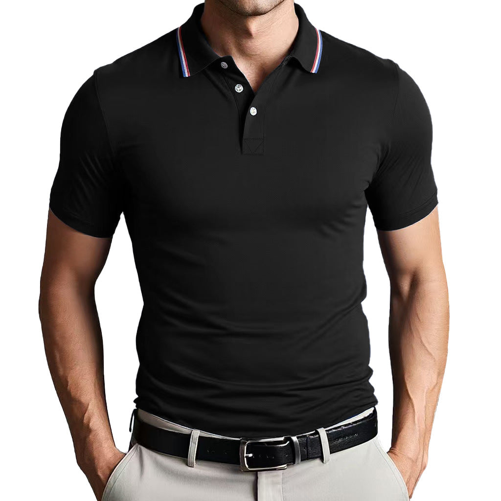 Slim-fit unisex polo shirt breathable lightweight Nordic-inspired design versatile everyday top