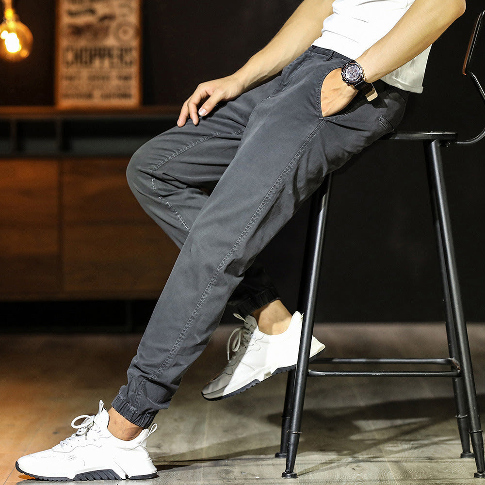 Men's tapered jogger pants breathable elastic waist ribbed ankles Nordic Flair slim athletic fit
