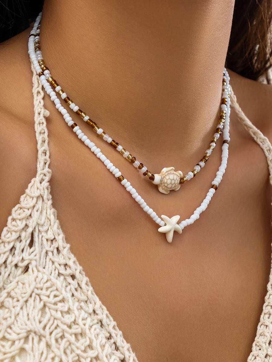 Beach Starfish Shell Necklace - Urbann-Vibe
