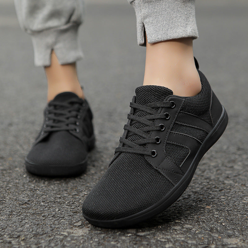 Men's wide toe barefoot shoes with zero-drop flexible sole for natural fit and foot freedom