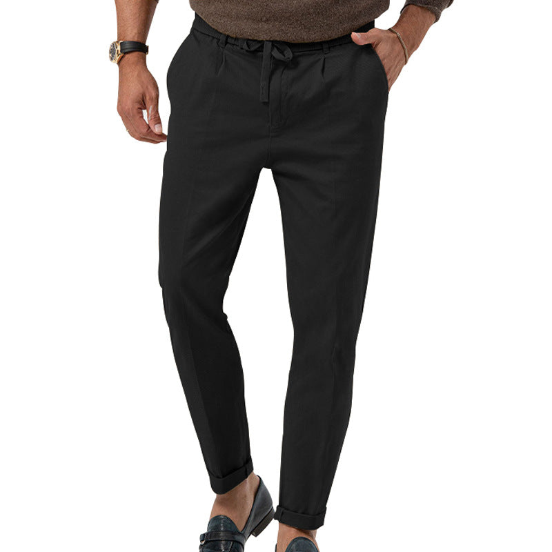 Nash men's relaxed fit casual pants with elastic waistband in breathable everyday comfort fabric