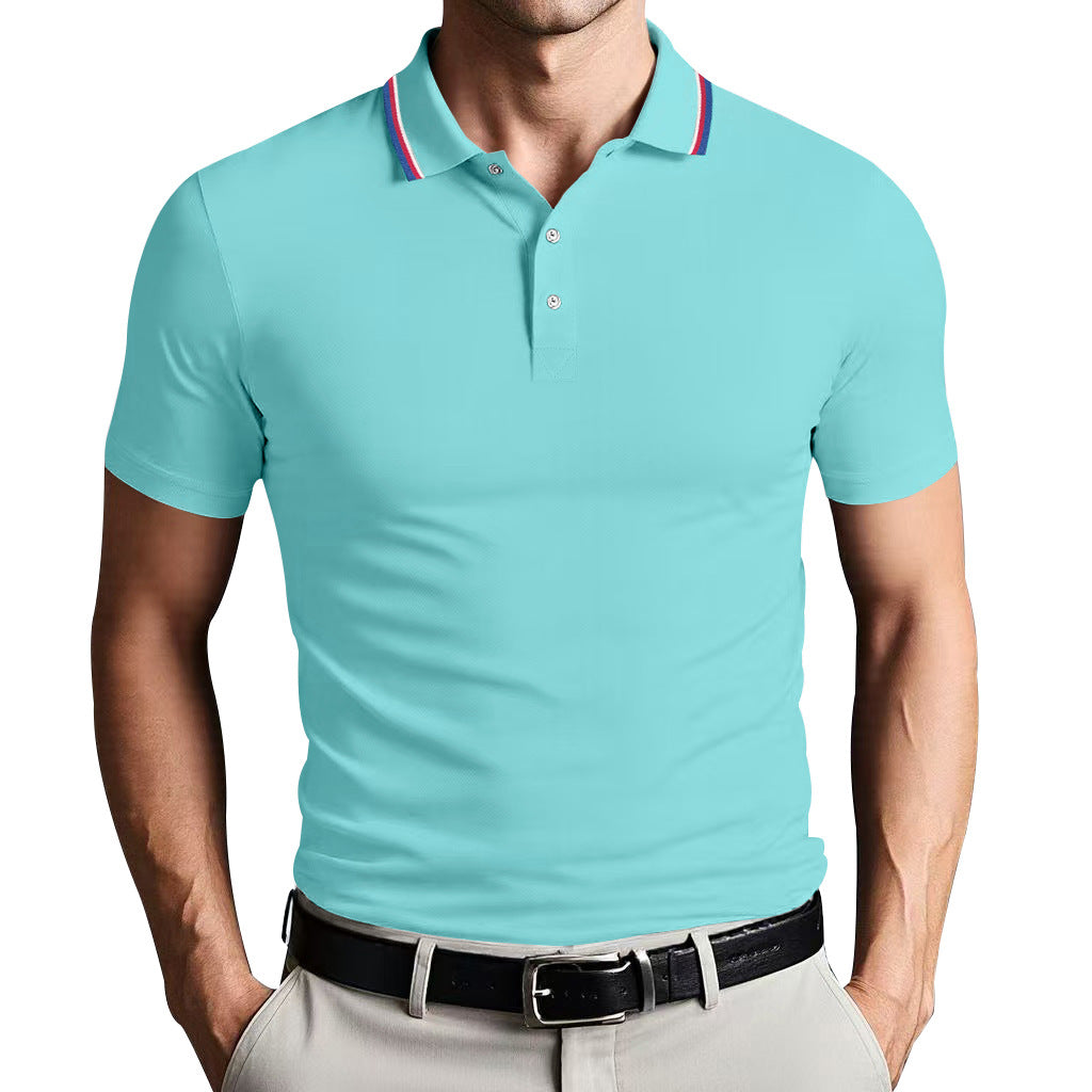 Unisex slim fit polo shirt lightweight breathable cotton blend with Nordic-inspired clean design