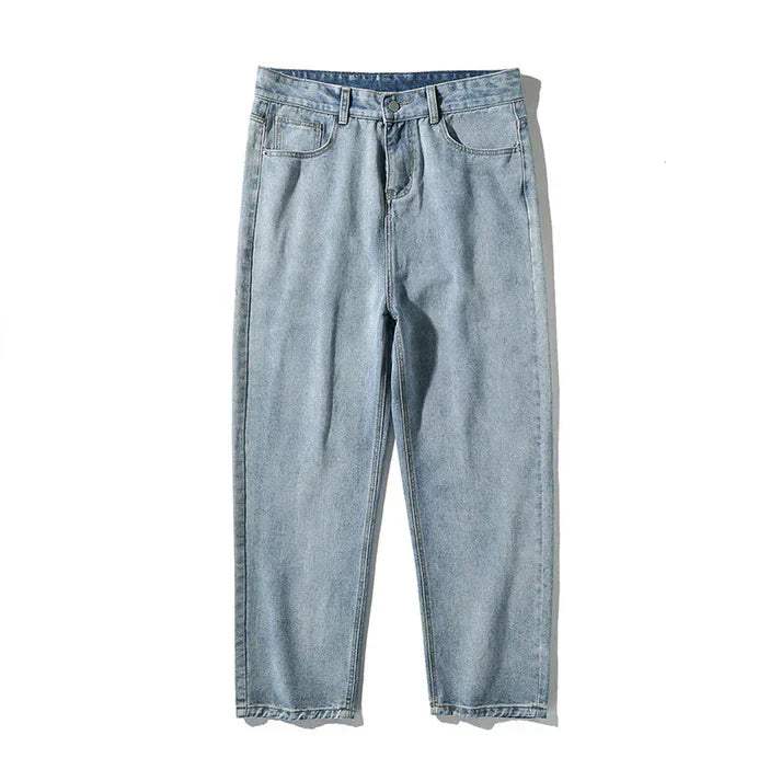 Axel wide-leg relaxed fit jeans in sustainable denim, casual everyday style with smooth drape