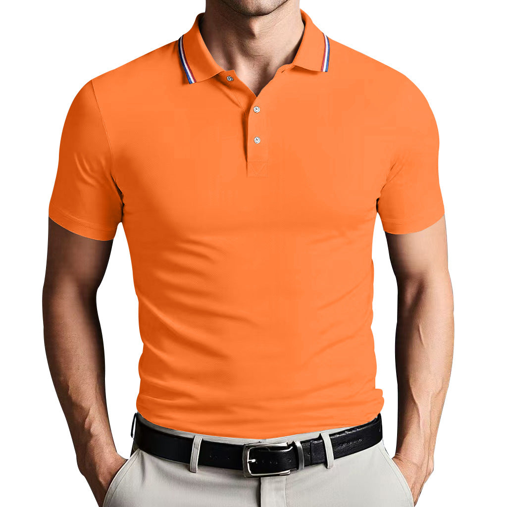 Unisex slim fit polo shirt lightweight breathable cotton blend with Nordic-inspired clean design