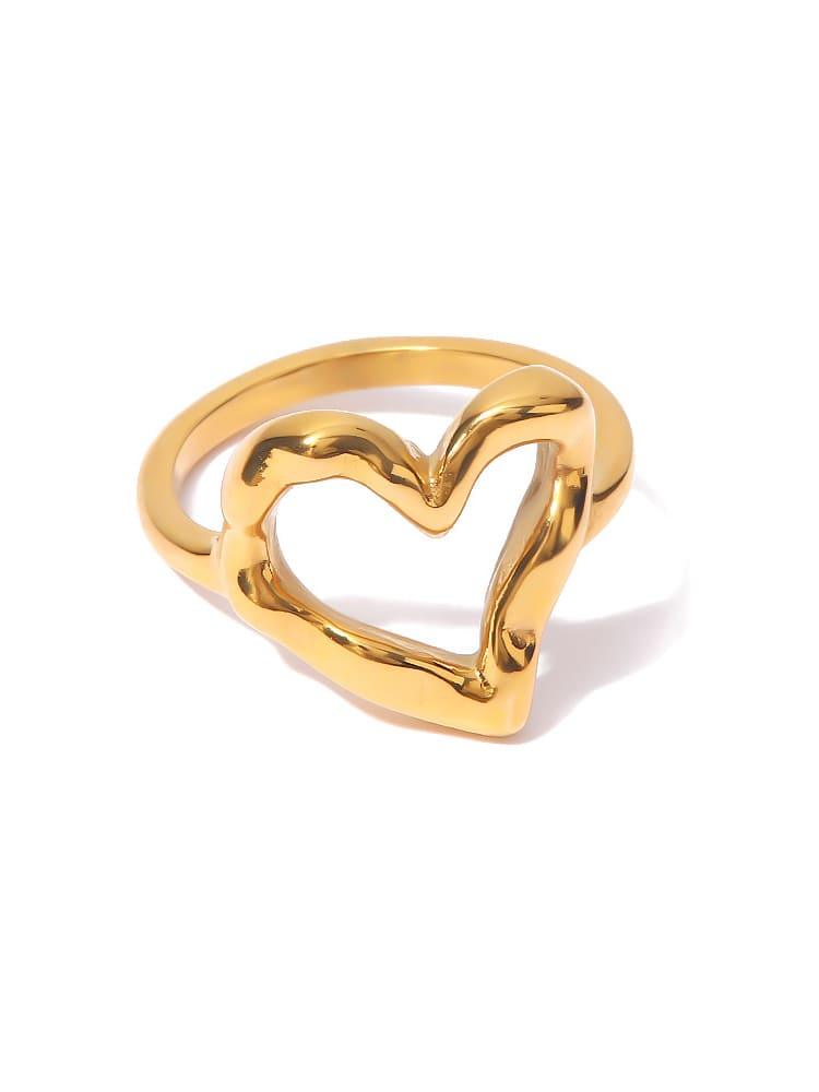 Hypoallergenic stainless steel true love ring silver tone minimalist band symbolic gift for her
