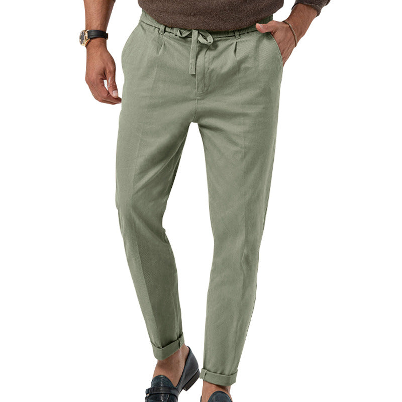 Nash men's relaxed fit casual pants with elastic waistband, breathable fabric for all-day comfort