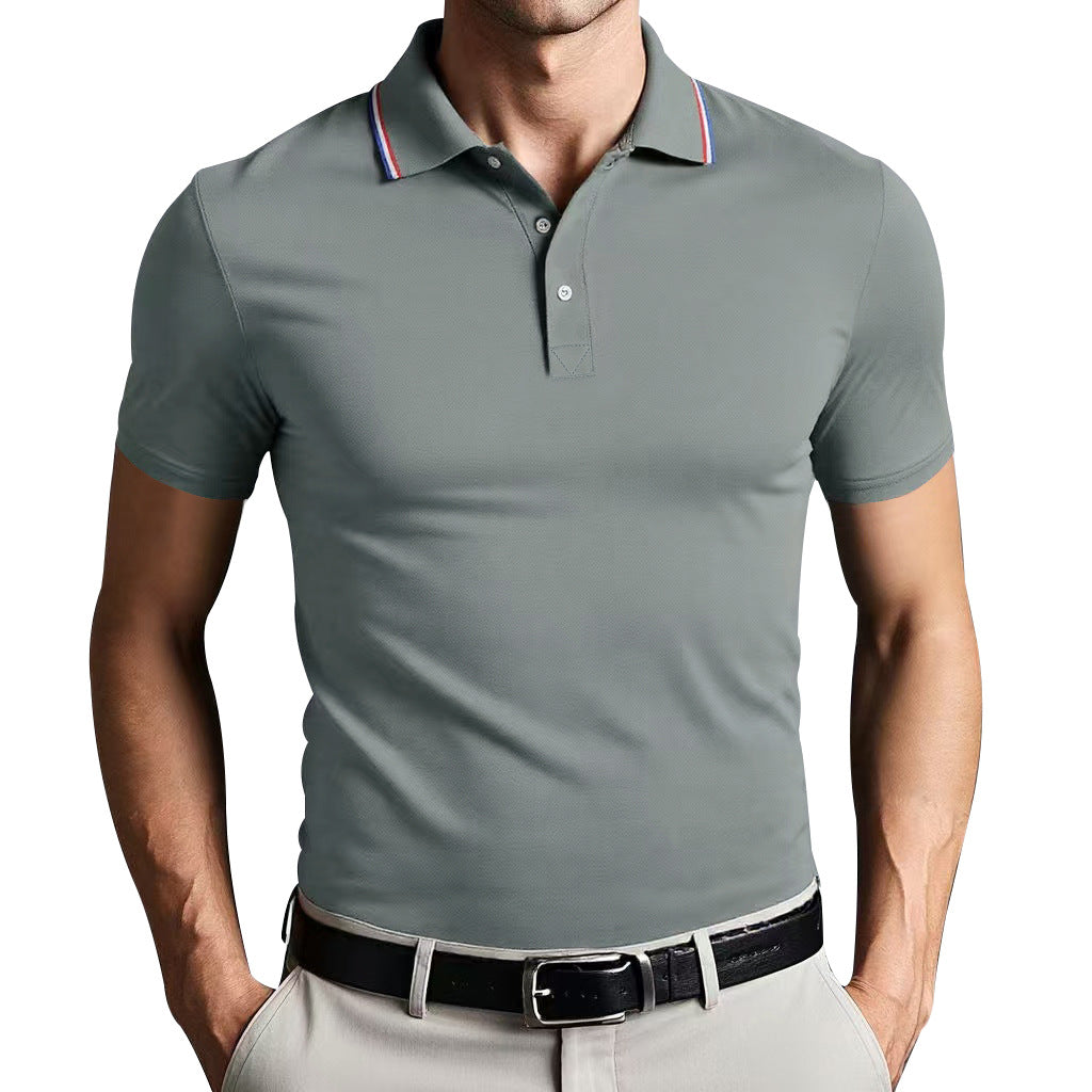 Unisex slim fit polo shirt lightweight breathable cotton blend Nordic-inspired versatile everyday top