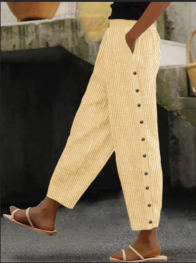 Women's Halina wide leg pants vibrant pattern relaxed drape flattering silhouette everyday comfort