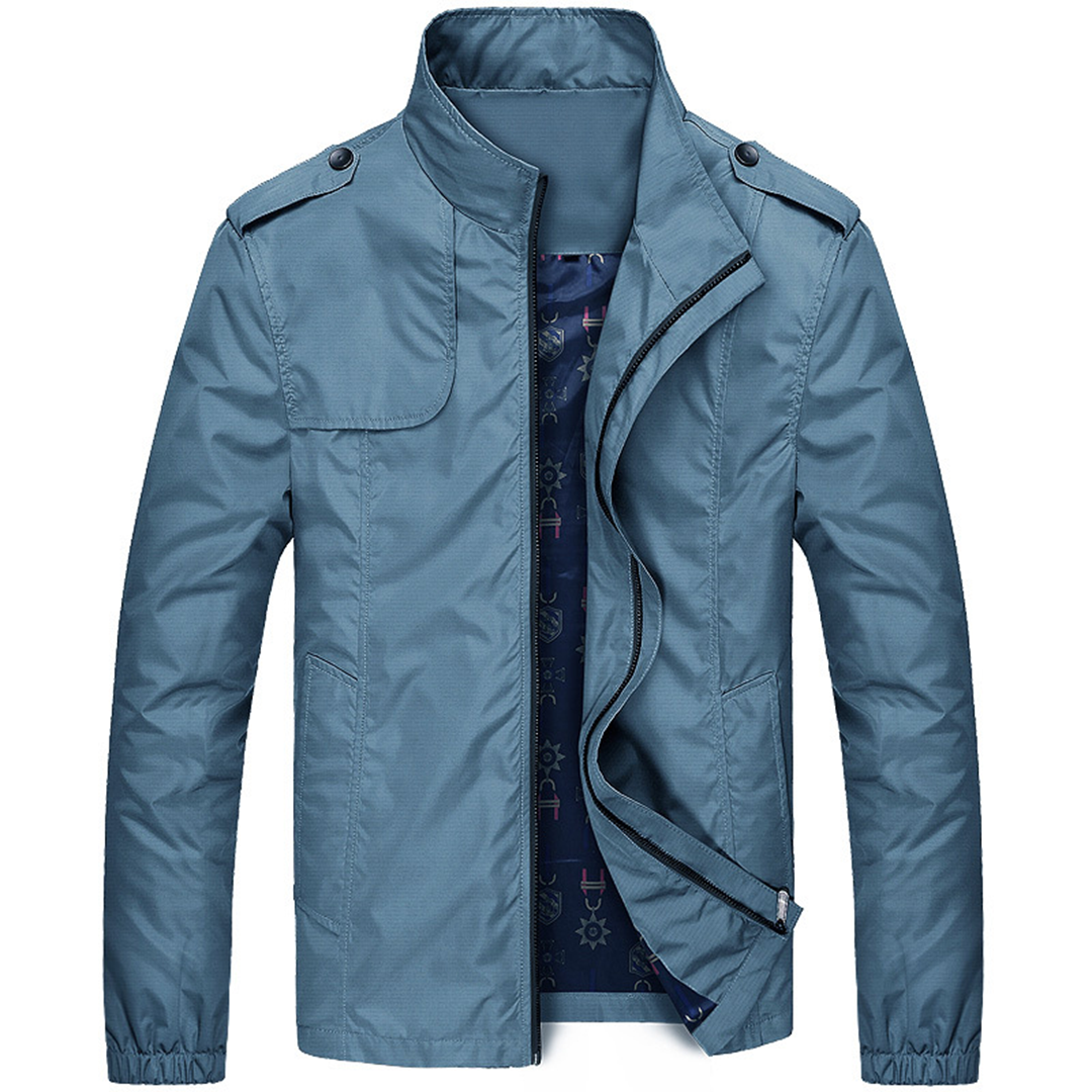 Men's classic casual jacket tailored slim fit with clean lines for office or evening wear