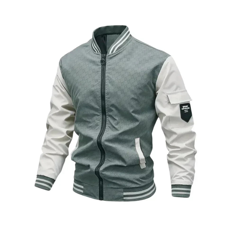 Men's Memphis bomber jacket in versatile colorway, casual fit with durable sustainable easy-care fabric