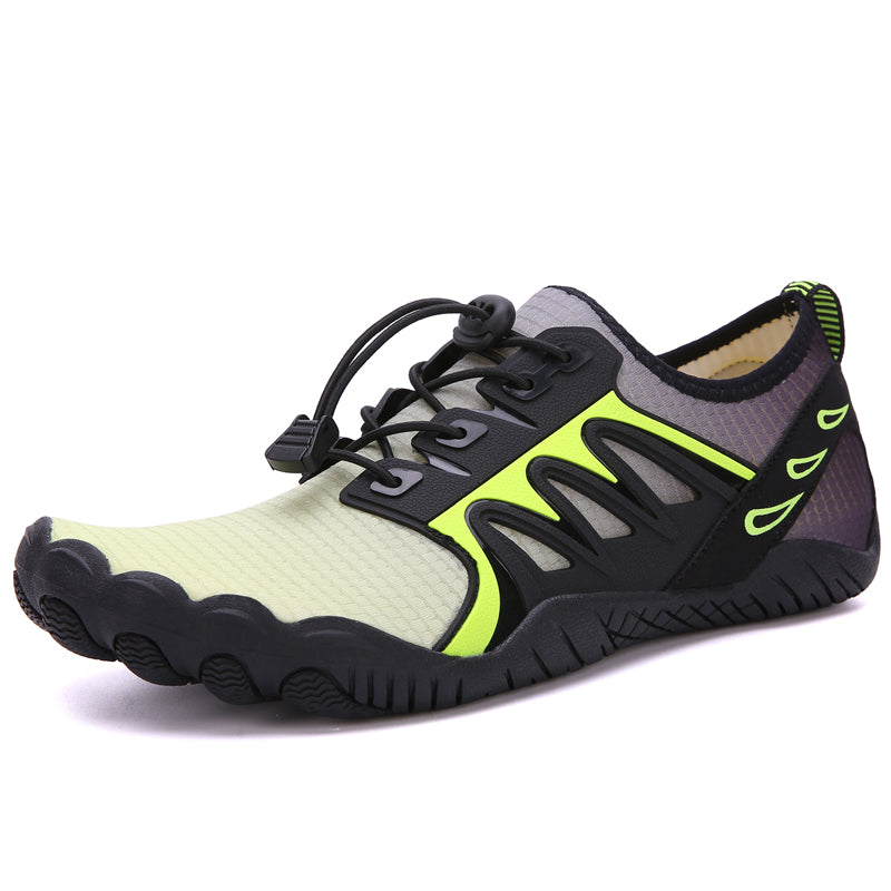 Släpp barefoot shoes black wide toe box elastic laces breathable flexible outdoor nature footwear