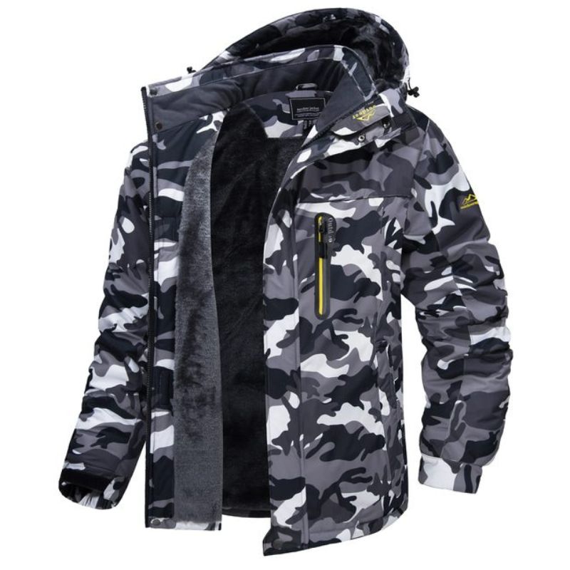 Unisex waterproof winter coat cotton blend regular fit insulated all-weather outerwear