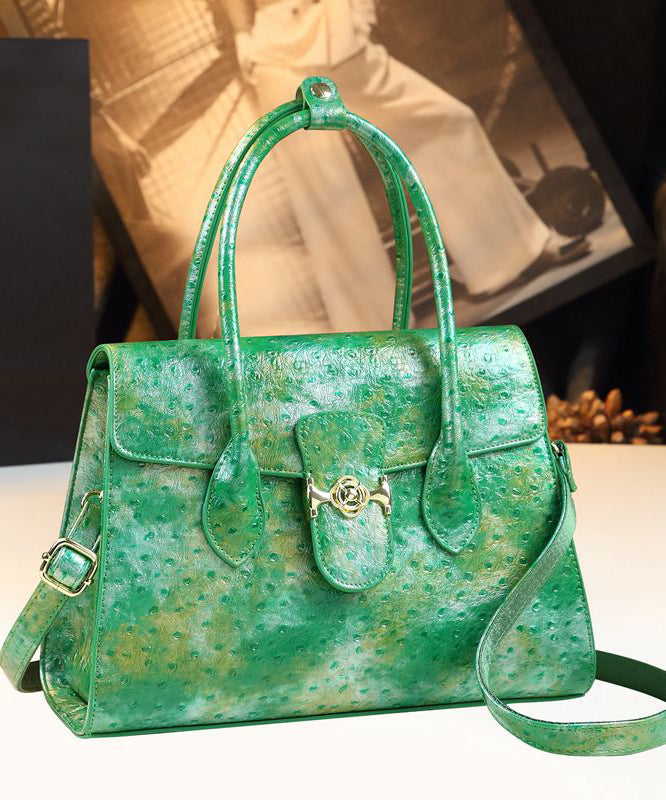 Sac fourre-tout en similicuir tie-dye vert herbe biologique - Urbann-Vibe