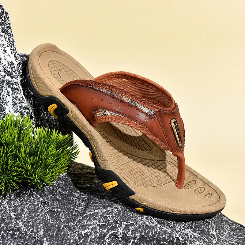 Ori outdoor comfort sandals genuine leather straps cushioned footbed adventure-ready treaded sole warm-weather