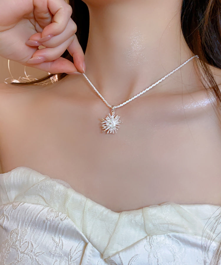 Collier avec pendentif feu d'artifice en soie, cuivre et zircon, design original - Urbann-Vibe