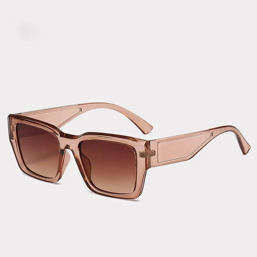 Bold geometric sunglasses with cutout temples and lightweight frames for a trendsetting fashion look