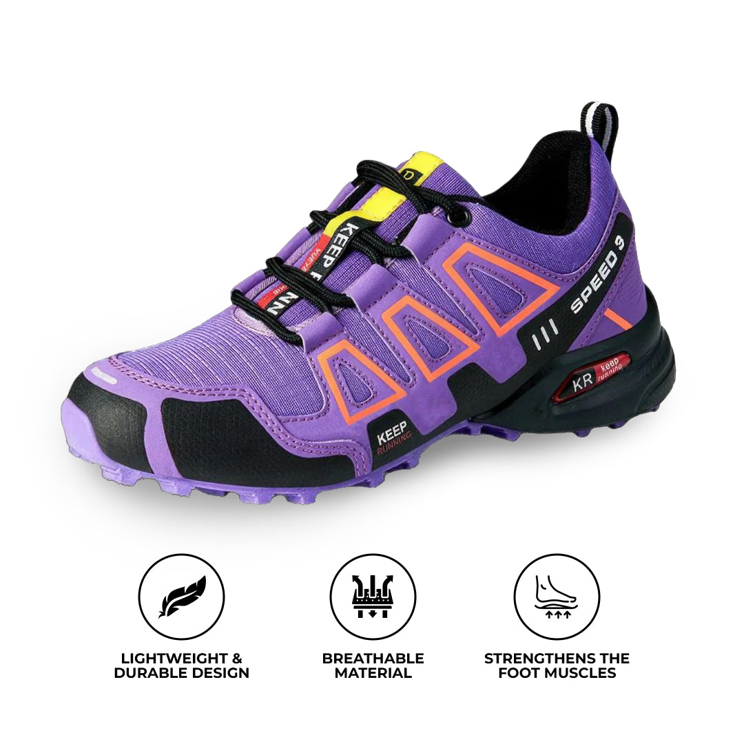 Urbann-Vibe gray walking shoes lightweight podiatry arch support shock absorbing soles all-day comfort
