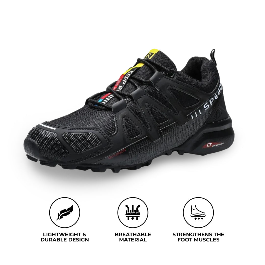 Urbann-Vibe Hike Balance walking shoes lightweight podiatry support arch cushioned shock-absorbing soles