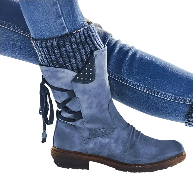 Women's warm ankle boots casual winter style with supportive sole and cozy lining for all-day comfort