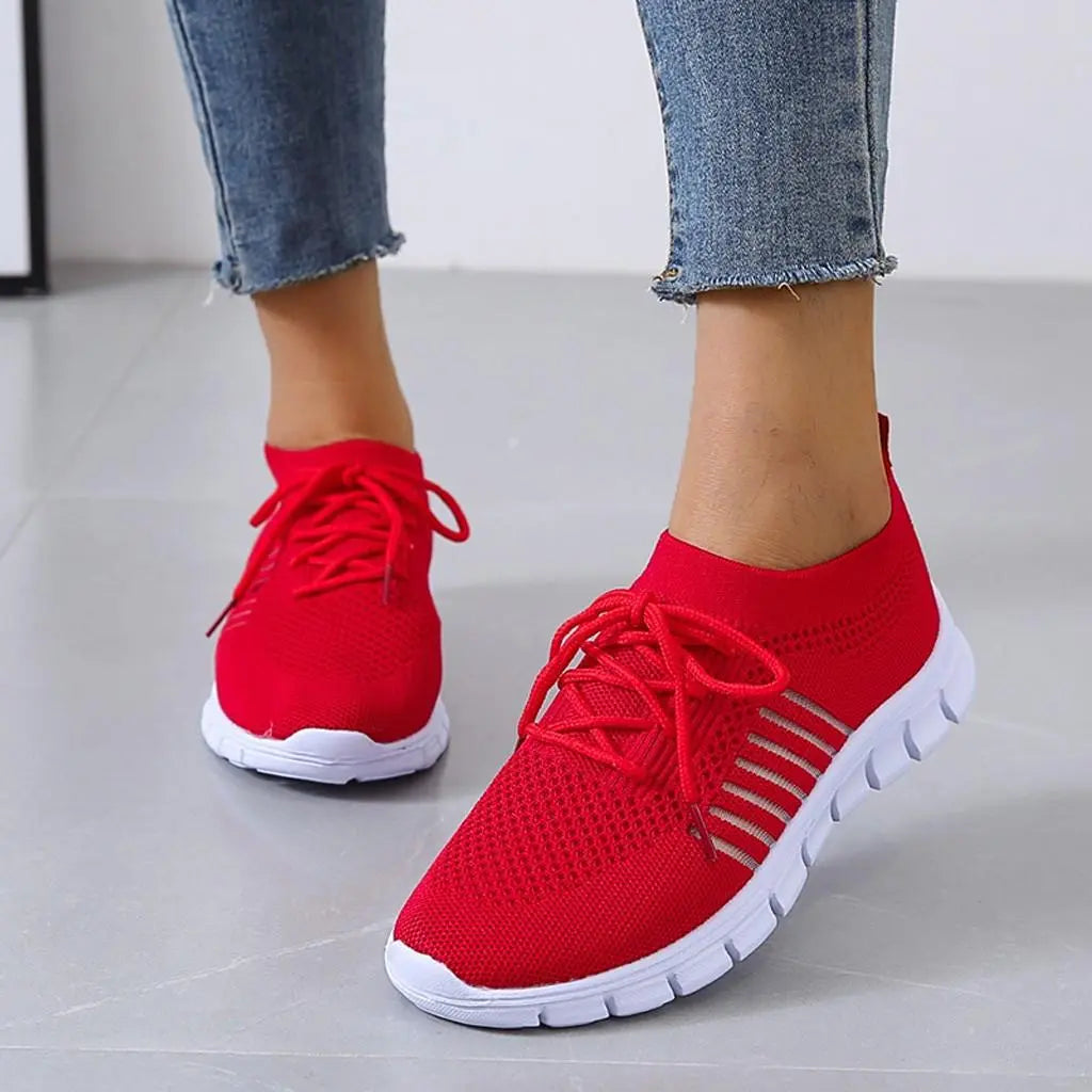 Women's comfort sneakers with gel sole cushioning, slip-on style, adaptive fit for wide and narrow feet