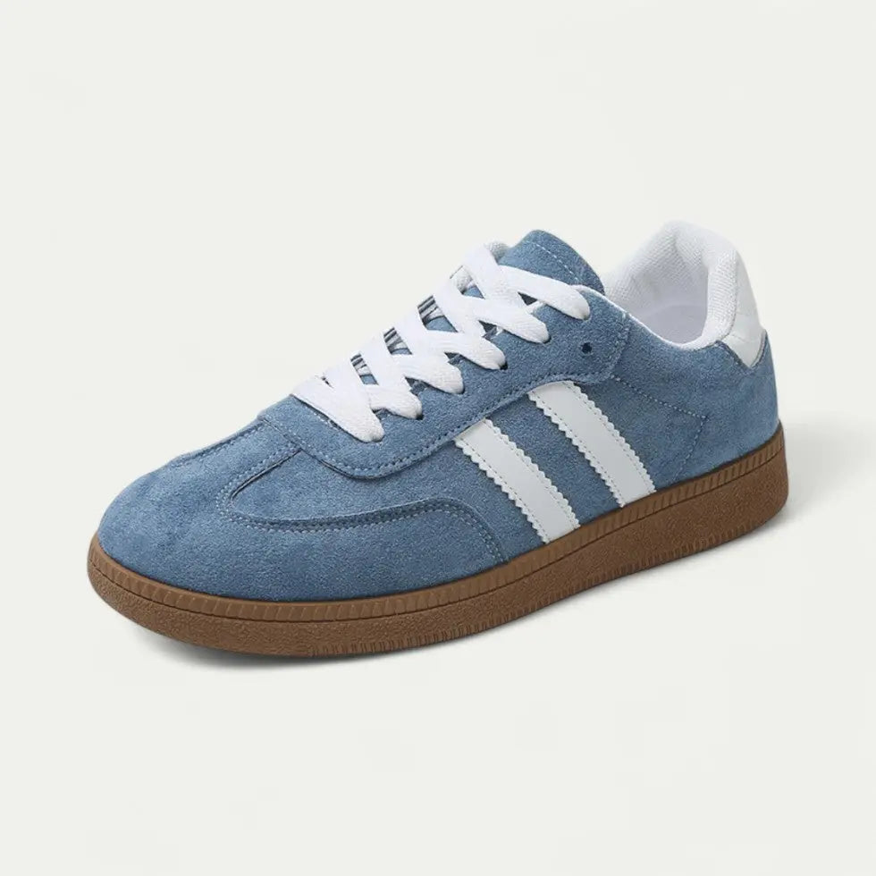 Women's walking trainers with cushioned sole, breathable lining, stylish everyday support for all-day comfort