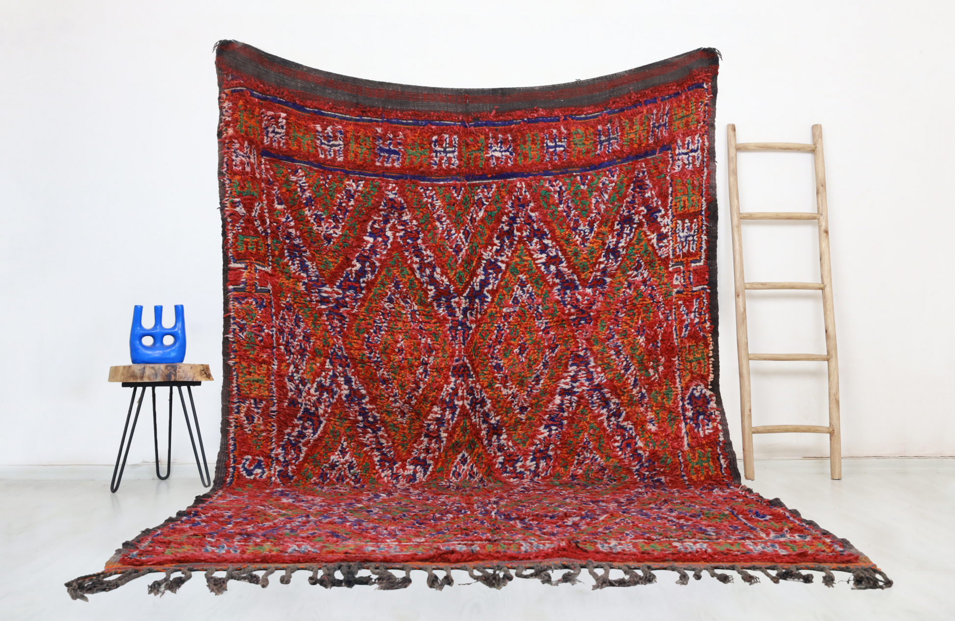 Oussa Vintage Moroccan Rug  6'8" x 11'0" - Urbann-Vibe