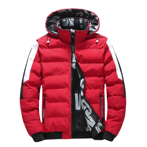 Men's lightweight winter sports jacket in sleek modern cut with insulated warmth and active fit design